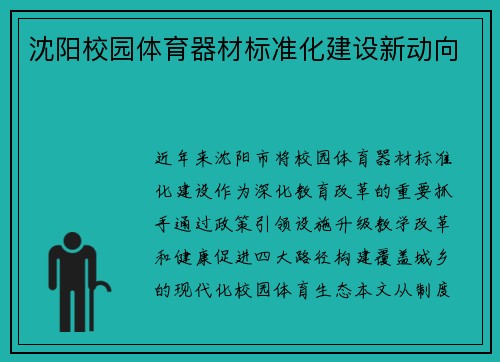 沈阳校园体育器材标准化建设新动向